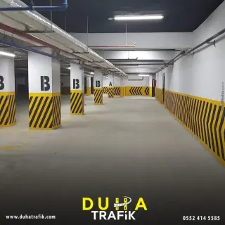 Epoksi zemin boyama — Foto Galeri — Duha Trafik | Otopark Çizgileri ve Zemin Boyama Hizmetleri