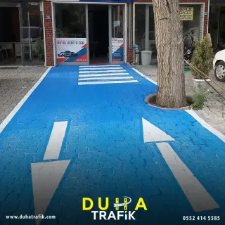 Yol Çizgi Boyama — Foto Galeri — Duha Trafik | Otopark Çizgileri ve Zemin Boyama Hizmetleri