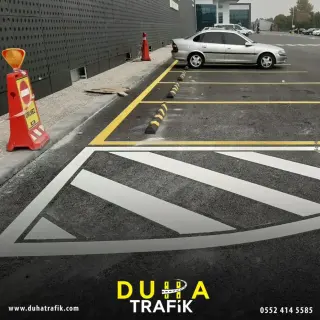 Yol çizgi işaretleri — Foto Galeri — Duha Trafik | Otopark Çizgileri ve Zemin Boyama Hizmetleri
