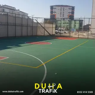 Zemin silim uygulaması — Foto Galeri — Duha Trafik | Otopark Çizgileri ve Zemin Boyama Hizmetleri