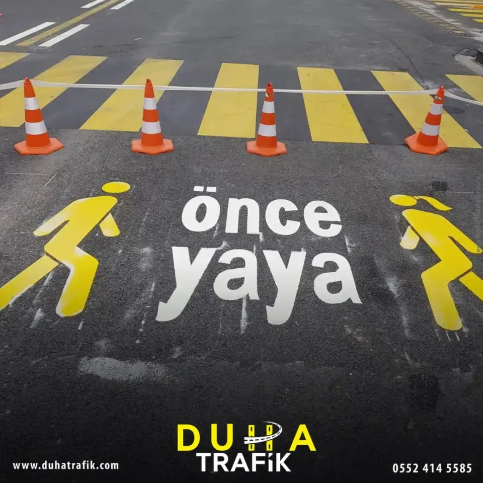 Çift Kompenant Boya Uygulaması — Anasayfa — Duha Trafik | Otopark Çizgileri ve Zemin Boyama Hizmetleri