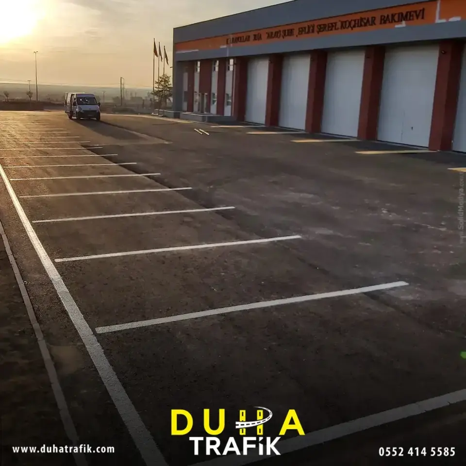 Fabrika Çizgi Boyama — Anasayfa — Duha Trafik | Otopark Çizgileri ve Zemin Boyama Hizmetleri